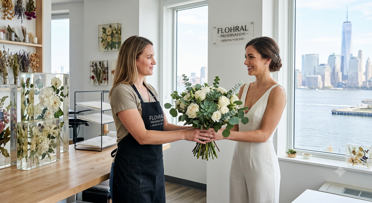 Why NJ and NYC Brides Are Choosing Local Drop-Off for Wedding Flower Preservation