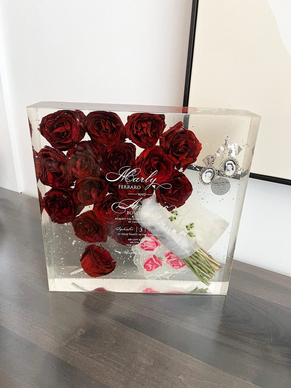 Custom Special Engraving Add-On | Personalize Your Wedding Bouquet Keepsake