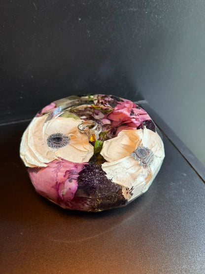 Resin Floral Preservation Trinket Dish | Custom Wedding Ring Holder